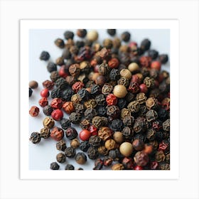 Black Peppercorns Art Print