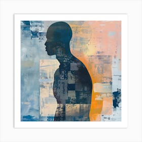 Silhouette Of A Man 2 Art Print