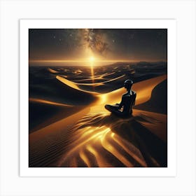 Meditation In The Desert Art Print