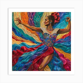 Latin Dancer 2 Art Print