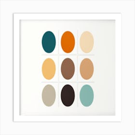 colour chart Art Print