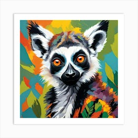 LEMUR PORTRAIT Art Print