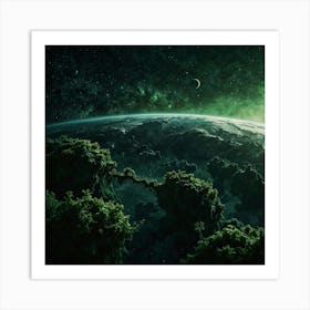 Green Universe Art Print