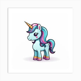 Cute Unicorn 788 Art Print