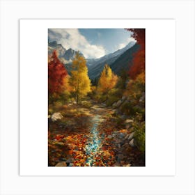 Autumn Creek 1 Art Print