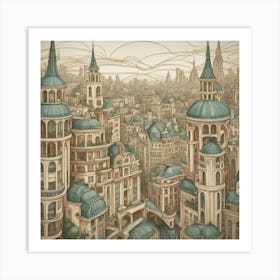 Cityscape 26 Art Print