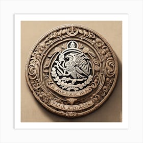 Mexican Coat Of Arms Art Print