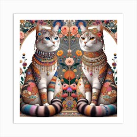 The Majestic Cats 11 Art Print