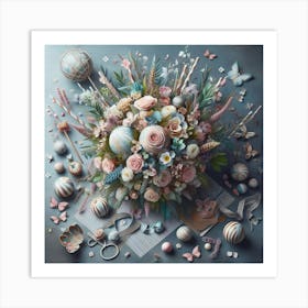 Bouquet Of Flowers Art Print