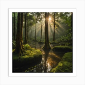 Mossy Forest Art Print