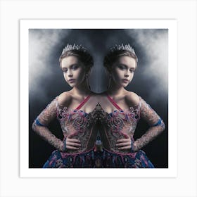 Portrait Of A Young Woman Art Print