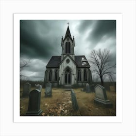 Haunted Church 5 Art Print