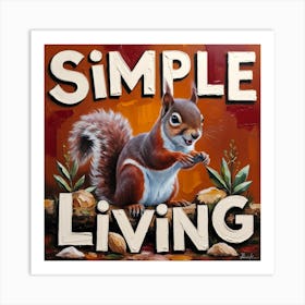 Squirrel design 1 Art Print