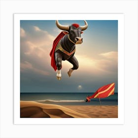 Toro Volador Art Print