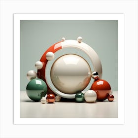 Abstract Spheres Art Print