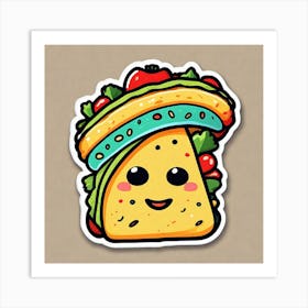 Taco Sticker 8 Art Print