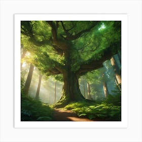 Tree In The Forest 1 Art Print