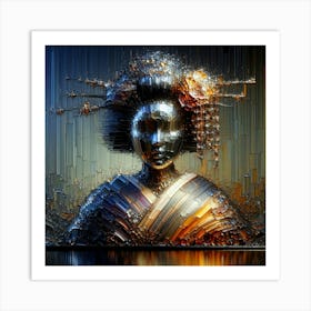 Creativel Geisha Illustration 182 Art Print