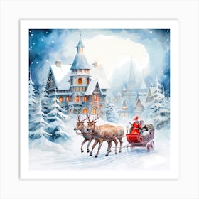 Watercolour Whirlwind Wonderland Art Print