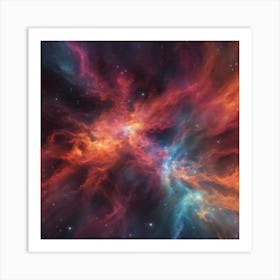 153538 Glowing Nebula Of Vibrant Gas And Dust, Celestial, Xl 1024 V1 0 Art Print