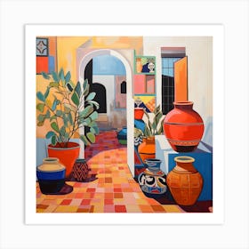 Moroccan Pots And Archways 4 Art Print