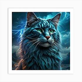 Thunderstorm Cat 2 Art Print