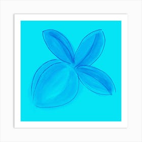 Lemon Blue Bright 2 Art Print