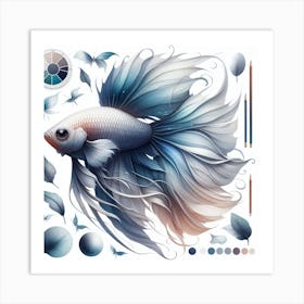 Mystical Fish 1 Art Print