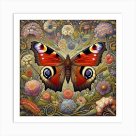 Peacock Butterfly 5 Art Print