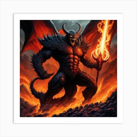 Demon God Art Print