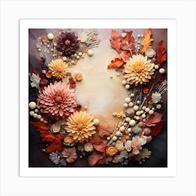 Autumn Flower Arrangement Art Print