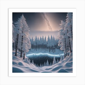 Winter Landscape 7 Art Print