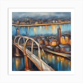 Bridge Over The River 2 Art Print