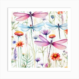 Dragonflies 10 Art Print