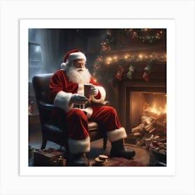 Christmas Santa 33 Art Print