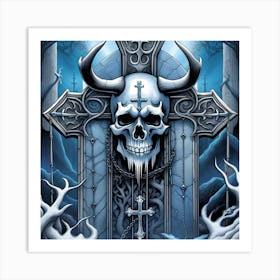 Satanic Skull 1 Art Print