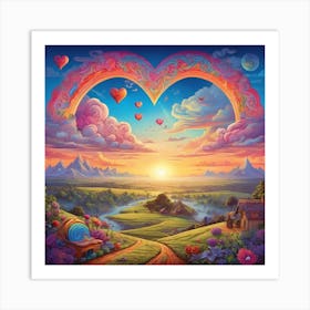 Heart Of Love 5 Art Print