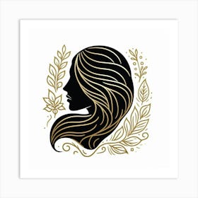 A woman's face 5 Art Print