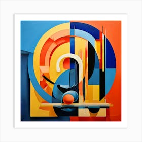 Abstract Scene Blending Art Deco And Modern Design Infused With Bold Luxurious Colors Mirroring T 179263319 (1) Art Print