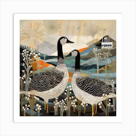 Bird In Nature Goose 1 Art Print