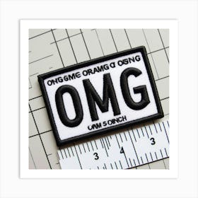 Omg name plate Art Print