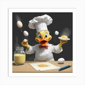 Chef Duck 28 Art Print