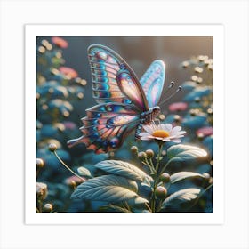 Butterfly In The Garden 1 Art Print
