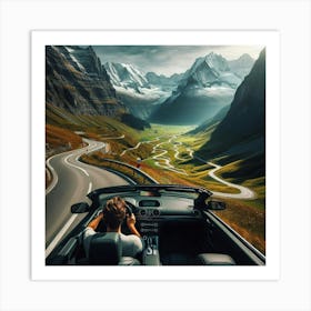 Road Trip In Switzerland Art Print