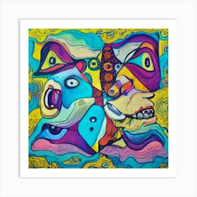 Psychedelic Painting Art Print