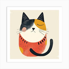 Charming Illustration Cat 2 Art Print