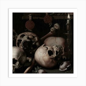 Skulls And Bones Art Print