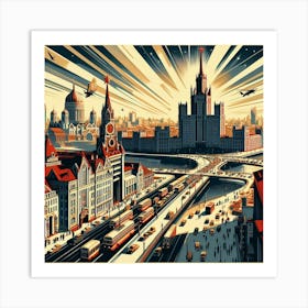 Moscow City 2 Art Print