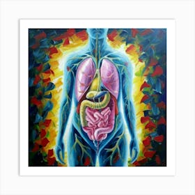 Organs Of The Human Body 12 Art Print