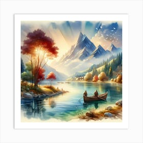 Landscape Painting 49 Art Print